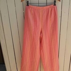 NWT Coldwater Creek Coral Linen Pants